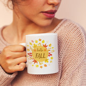 かわいいパーソナライズされたハロー秋 マグカップ