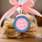 かわいいパーソナライズされたバレンタインのステッカー ラウンドシール