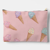 かわいいパーソナライズされたパステルアイスクリーム アクセサリーポーチ (裏面)