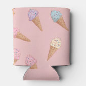 かわいいパーソナライズされたパステルアイスクリーム 缶クーラー (裏面)