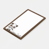 かわいいパーソナライズされたパンダベアーポストイットノート ポストイット (アングル)