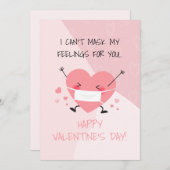 かわいいパーソナライズされたパンデミックバレンタインデーハート シーズンカード (正面/裏面)