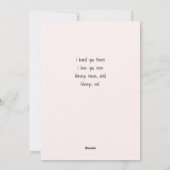 かわいいパーソナライズされたパンデミックバレンタインデーハート シーズンカード (裏面)