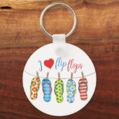 かわいいパーソナライズされたビーチスタイリッシュ キーホルダー (正面)