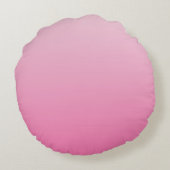 かわいいパーソナライズされたピンクプリンセスティアラ枕 ラウンドクッション (裏面)