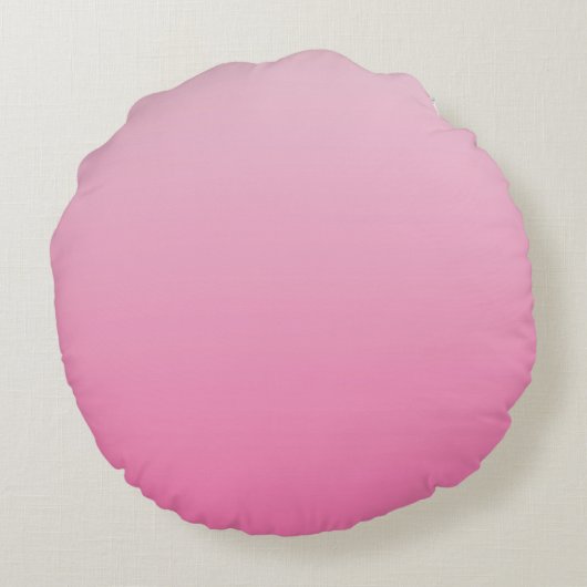 かわいいパーソナライズされたピンクプリンセスティアラ枕 ラウンドクッション (裏面)