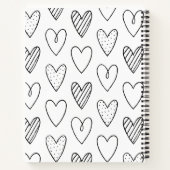 かわいいパーソナライズされたフォトスケッチブック ノートブック (裏面)