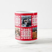 かわいいパーソナライズされたフォトレッドギフトfor愛犬家 コーヒーマグカップ (中央)
