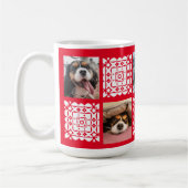 かわいいパーソナライズされたフォトレッドギフトfor愛犬家 コーヒーマグカップ (左)