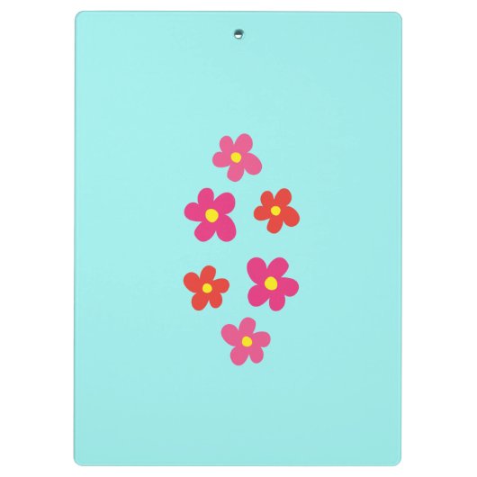 かわいいパーソナライズされたフクロウイエローピンクイラストレーション クリップボード (裏面)