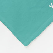 かわいいパーソナライズされたベビーハリネズミストライプの動物 フリースブランケット (角)