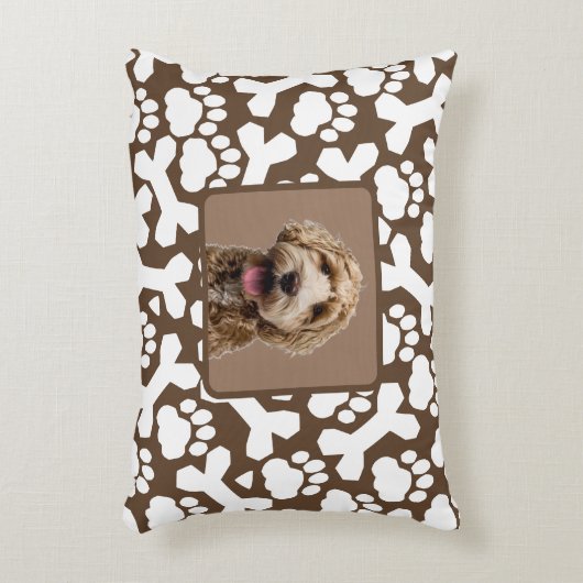 かわいいパーソナライズされたペット アクセントクッション (正面(垂直))