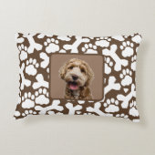 かわいいパーソナライズされたペット アクセントクッション (裏面)