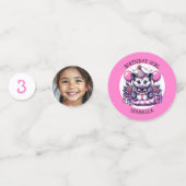 かわいいパーソナライズされたポッサムガール誕生日ガール コンフェッティ (裏面)