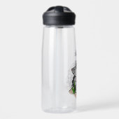 かわいいパーソナライズされたマンガのハリネズミ ウォーターボトル (正面)