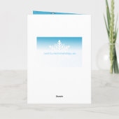 かわいいパーソナライズされたマンガのマ食べ物ウスの雪の結晶 カード (裏面)