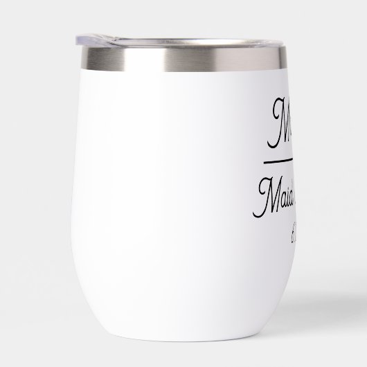 かわいいパーソナライズされたメイド・オブ・オーナー（花嫁付き添い人） (右面)