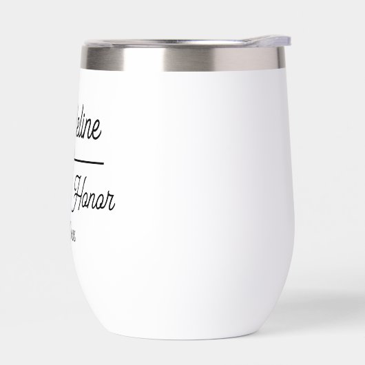 かわいいパーソナライズされたメイド・オブ・オーナー（花嫁付き添い人） (左面)