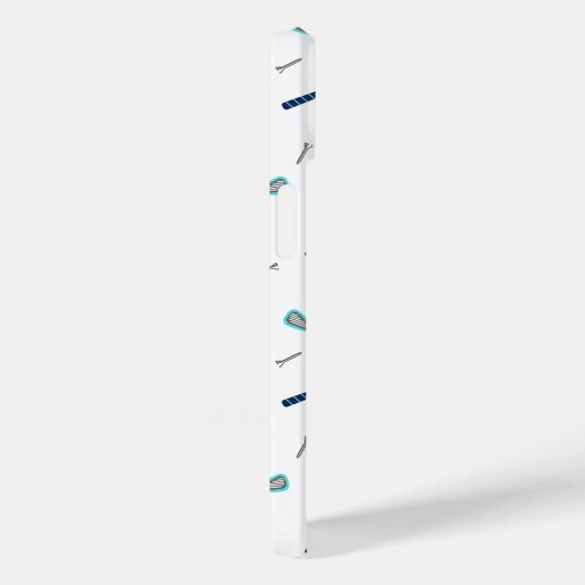 かわいいパーソナライズされたモノグラムゴルフパタン女子 Case-Mate iPhoneケース (裏面 / 右)