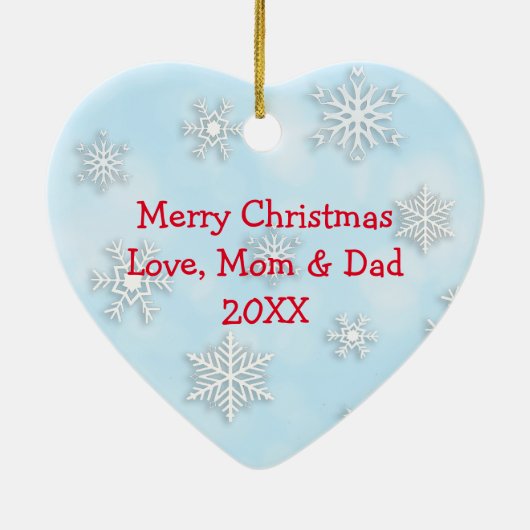 かわいいパーソナライズされたユニコーンの女の子の名前クリスマス セラミックオーナメント (裏面)