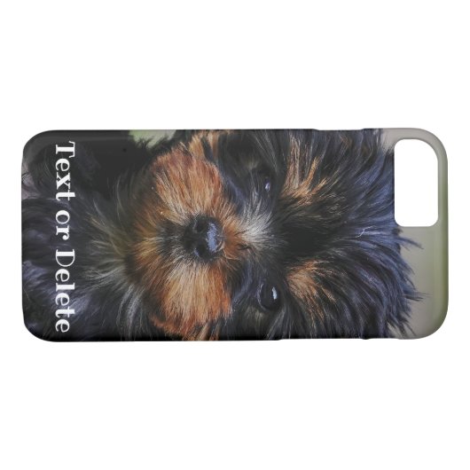 かわいいパーソナライズされたヨークシャーテリア子犬 Case-Mate iPhoneケース (裏面(横))