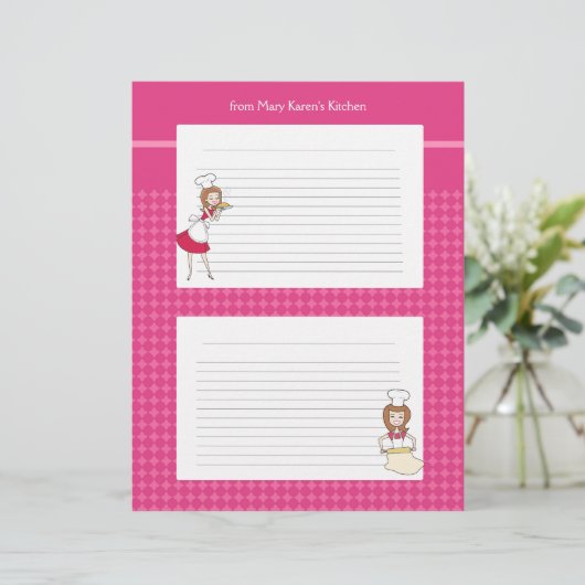 かわいいパーソナライズされたレシピ (スタンド正面)