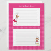 かわいいパーソナライズされたレシピ (正面/裏面)