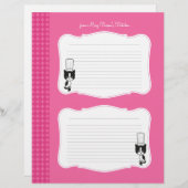 かわいいパーソナライズされたレシピ (正面/裏面)