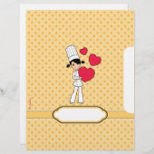 かわいいパーソナライズされたレシピ (正面/裏面)