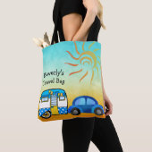 かわいいパーソナライズされたロードトリップトート トートバッグ (クローズアップ)