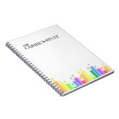 かわいいパーソナライズされた先生 ノートブック (右側)