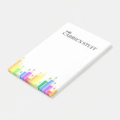 かわいいパーソナライズされた先生 ポストイット (アングル)