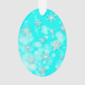 かわいいパーソナライズされた写真クリスマス記念の品 オーナメント (裏面)