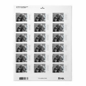 かわいいパーソナライズされた写真住所 シール |こんにちは (フルシート)