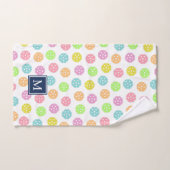 かわいいパーソナライズされた名前のピックボール ハンドタオル (ハンドタオル)