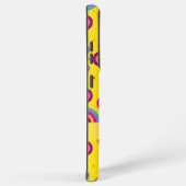 かわいいパーソナライズされた名前イエロー抽象芸術 SAMSUNG GALAXYケース (右側面)