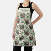 かわいいパーソナライズされた夏のイチゴ エプロン (インサイチュ)