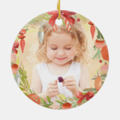 かわいいパーソナライズされた姉妹ギフト | 姉妹写真 セラミックオーナメント (裏面)