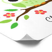 かわいいパーソナライズされた子供部屋ウォールアー子供へト ポスター (角)