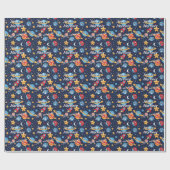 かわいいパーソナライズされた宇宙アドベンチャーギフトラップ ラッピングペーパー (フラット)