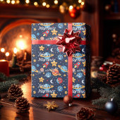 かわいいパーソナライズされた宇宙アドベンチャーギフトラップ ラッピングペーパー