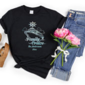 かわいいパーソナライズされた家族向けクルーズ船家族旅行 Tシャツ