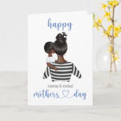 かわいいパーソナライズされた幸せな母親の日 – 息子から カード (黄色い花)