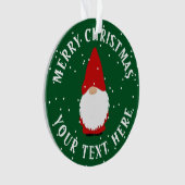 かわいいパーソナライズされた格言クリスマス写真オーナメント オーナメント (正面)