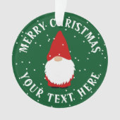 かわいいパーソナライズされた格言クリスマス写真オーナメント オーナメント (正面)