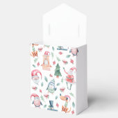 かわいいパーソナライズされた水彩華クリスマス フェイバーボックス (オープン)