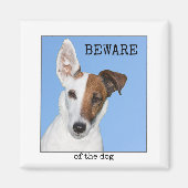 かわいいパーソナライズされた犬の写真マグネット マグネット (正面)