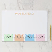 かわいいパーソナライズされた猫好き ペーパーパッド (インサイチュ)