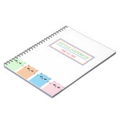 かわいいパーソナライズされた猫 ノートブック (左側)