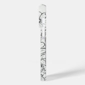 かわいいパーソナライズされた白フローラ野草 Case-Mate iPhoneケース (裏面 / 左)